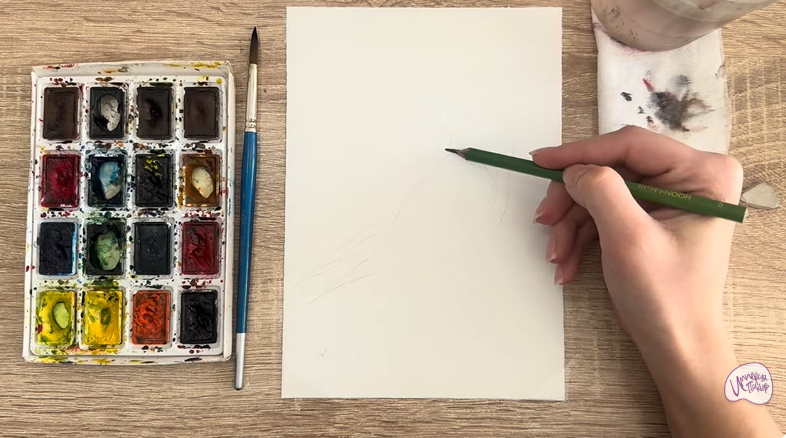 Рисуем Обыкновенная чечётка