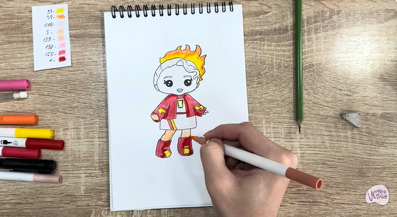 Рисуем Эмбер Синнамон