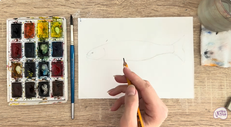 Рисуем Голавль