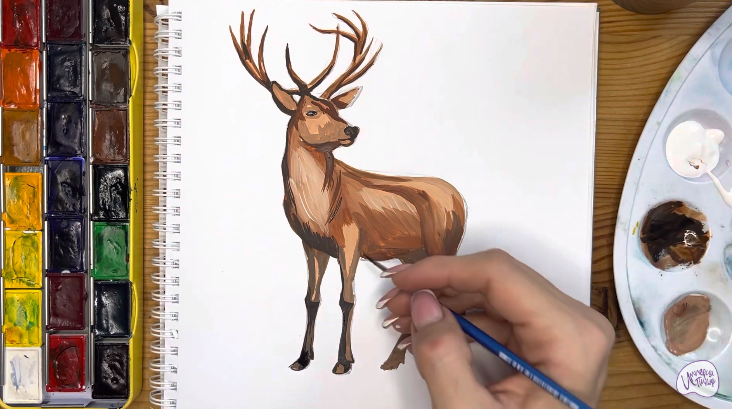 Рисуем Олень
