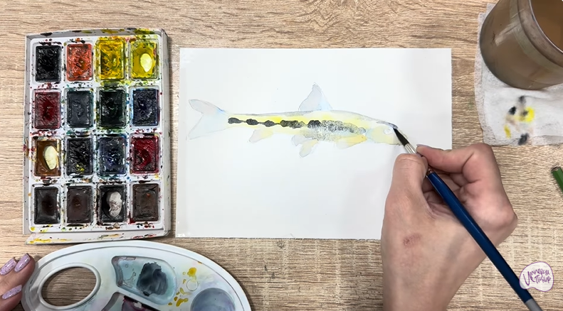 Рисуем Ленский пескарь