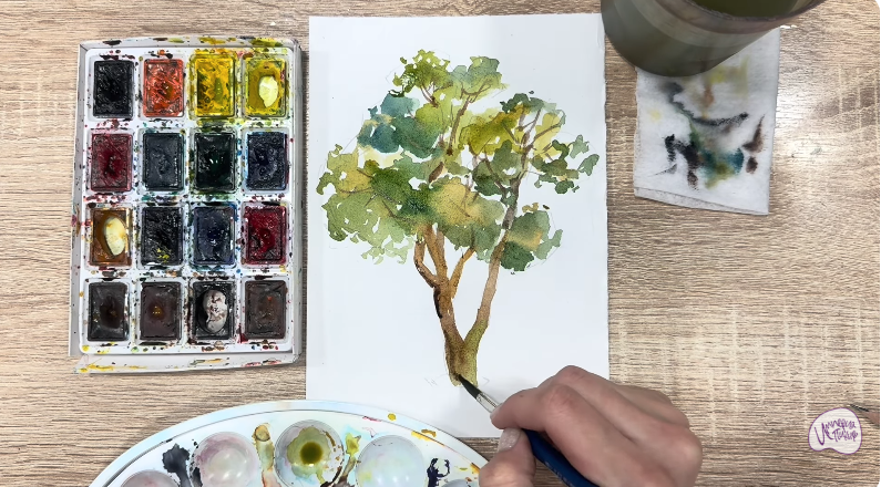 Рисуем Бархат амурский