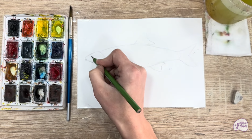 Рисуем Подуст