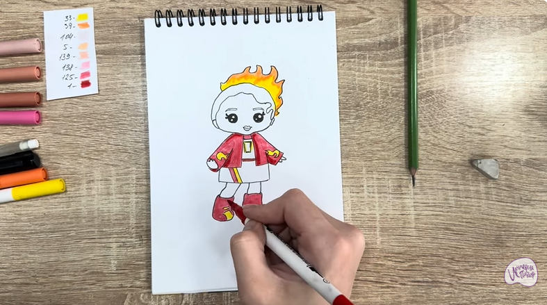 Рисуем Эмбер Синнамон