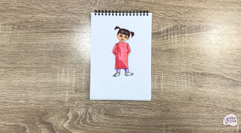 Рисуем Бу из «Корпорации монстров»