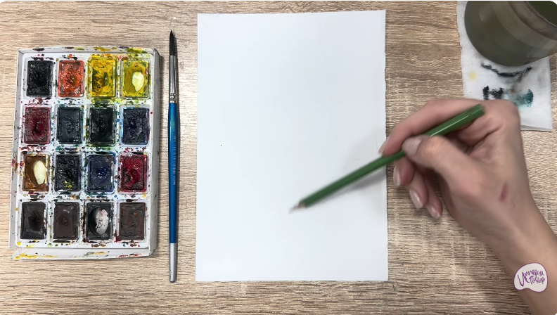 Рисуем Бархат амурский