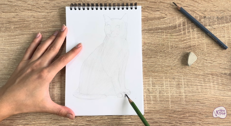 Рисуем Бурманский кот Рисуем Бурманский кот