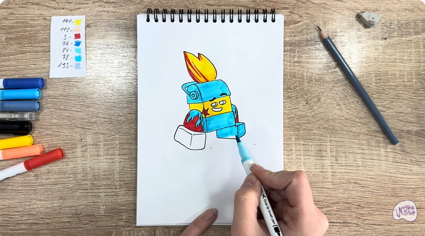 Рисуем Диз из "Живой гараж"