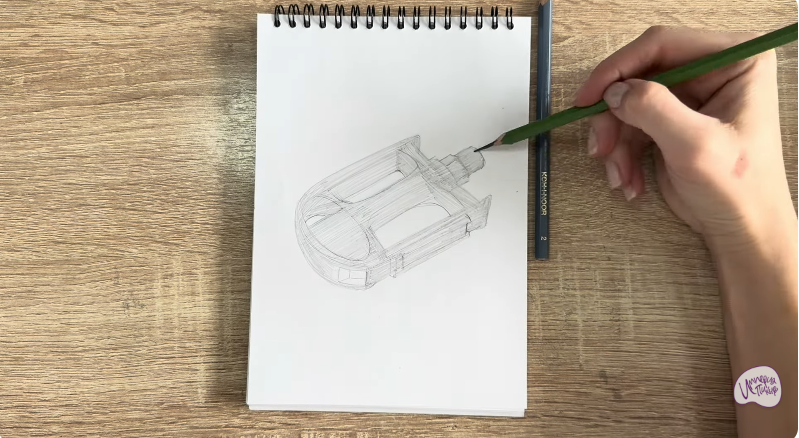 Рисуем Педаль велосипеда