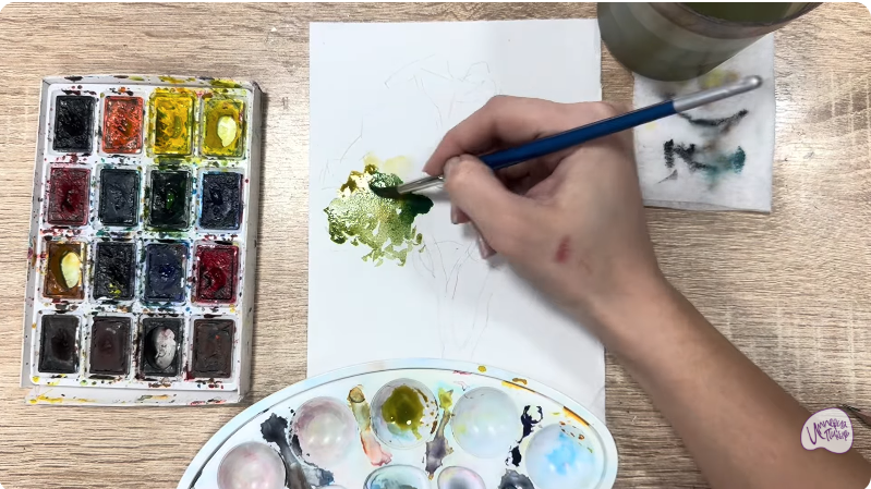 Рисуем Бархат амурский