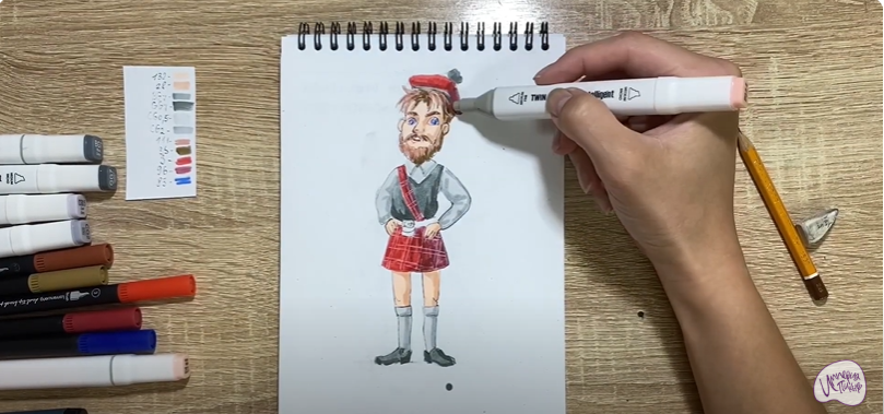 Рисуем Шотландец