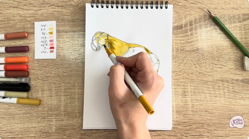 Рисуем Окорок