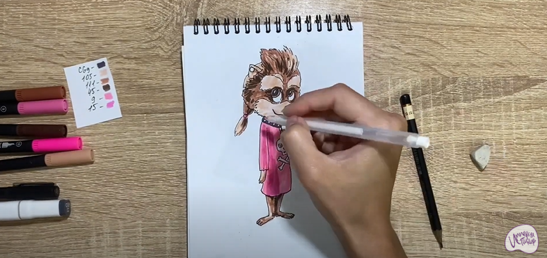 Рисуем Винни из "Монстры на каникулах"