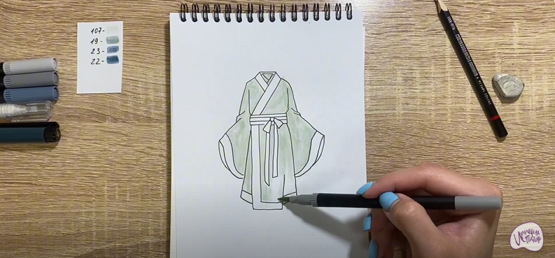 Рисуем Костюм Китая