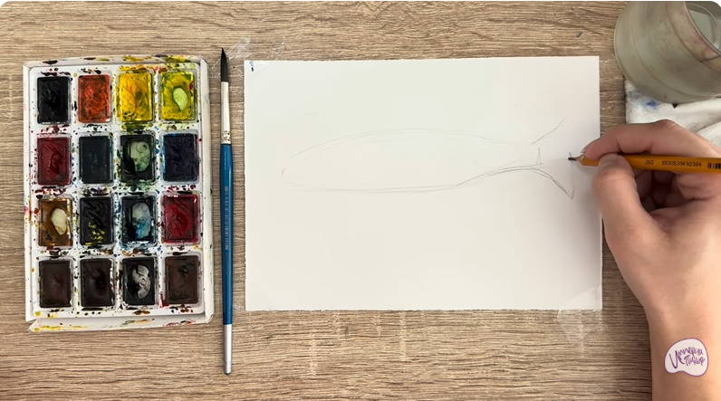 Рисуем Голавль