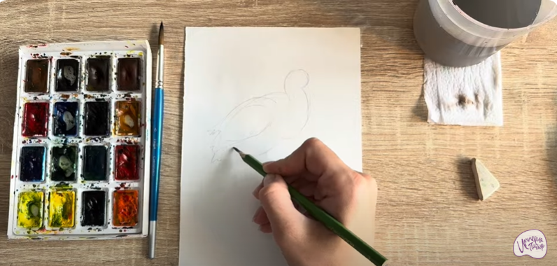Рисуем Колпица Рисуем Колпица