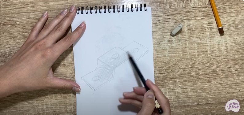 Рисуем Соединительная скоба