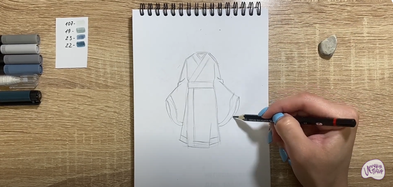 Рисуем Костюм Китая