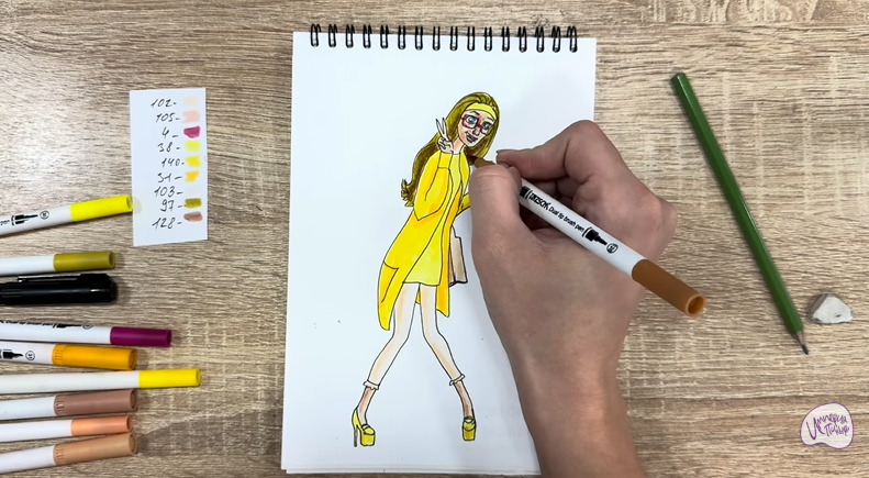 Рисуем Хани Лемон из "Город героев"