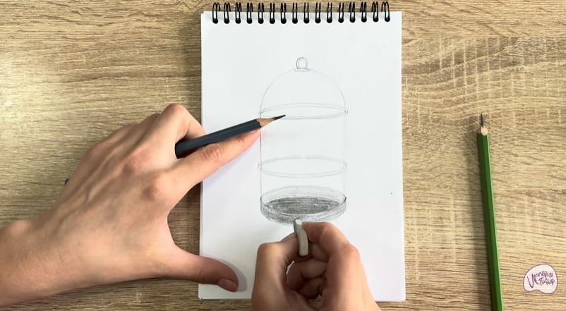Рисуем Клетка для птиц