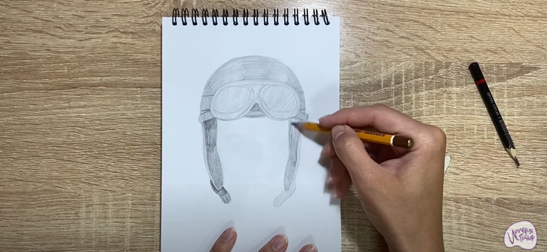 Рисуем Лётный шлем