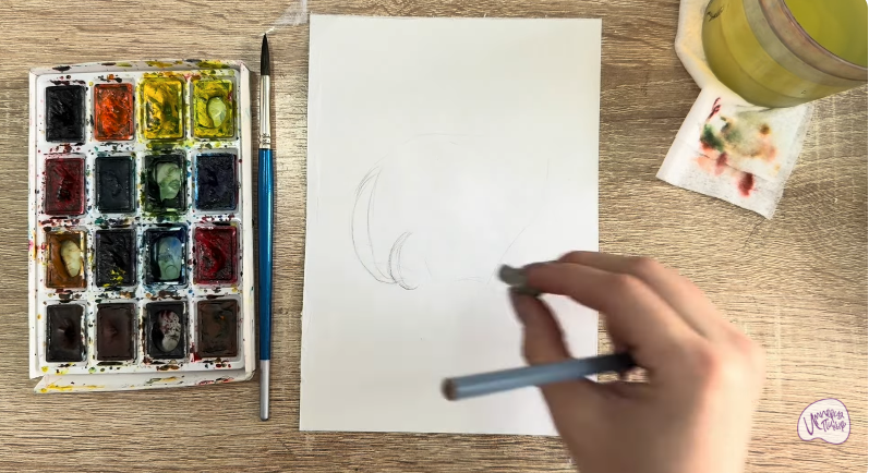 Рисуем Вешенки