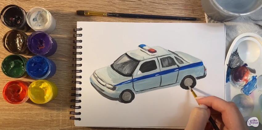 Рисуем Машина ДПС