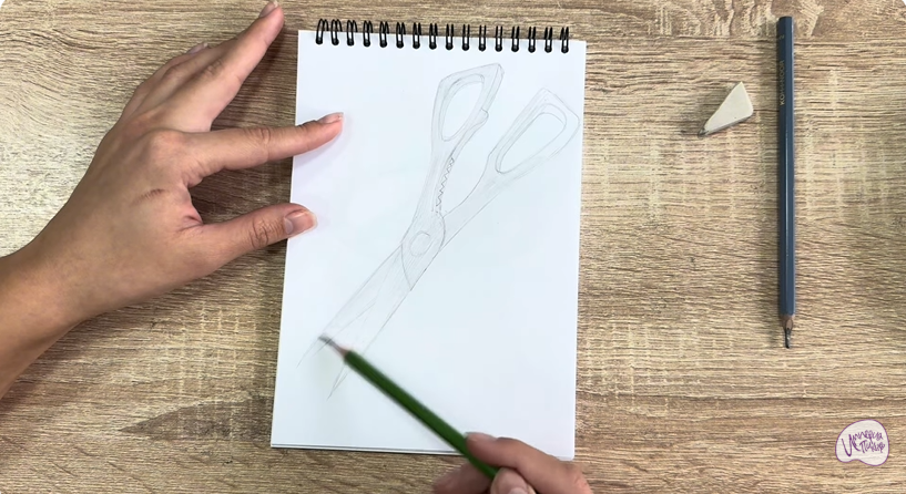 Рисуем Кухонные ножницы Рисуем Кухонные ножницы