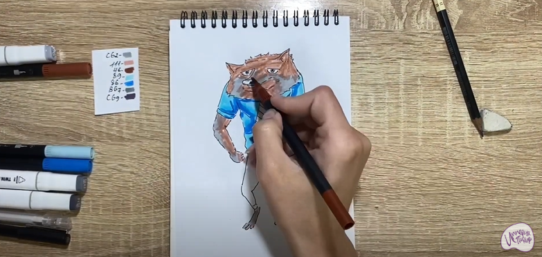 Рисуем Уэйн из "Монстры на каникулах"