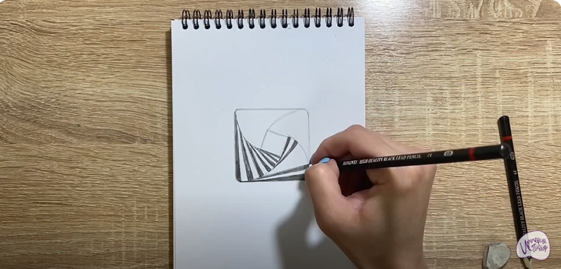 Рисуем Оптическая иллюзия