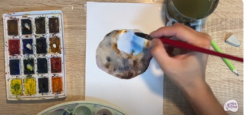 Рисуем Саркосома шаровидная