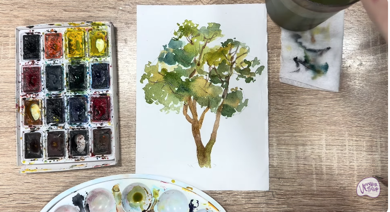 Рисуем Бархат амурский