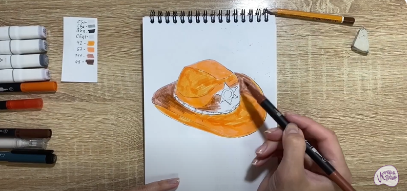 Рисуем Шляпа шерифа