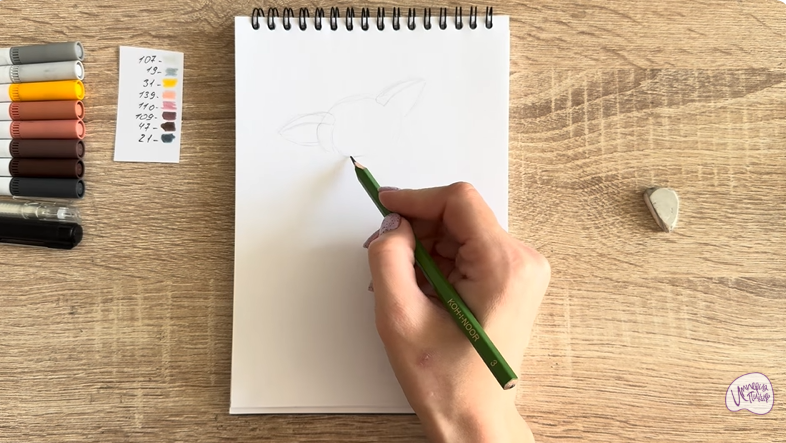 Рисуем Морис из "Мадагаскар"