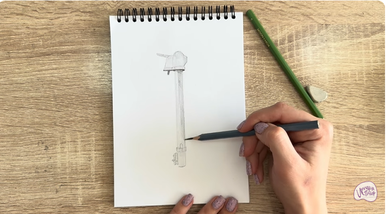 Рисуем Колонка водоразборная