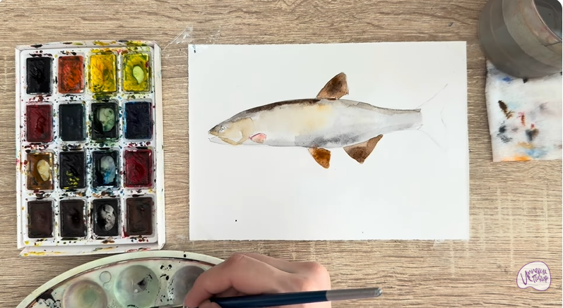 Рисуем Голавль