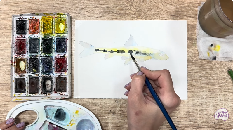 Рисуем Ленский пескарь