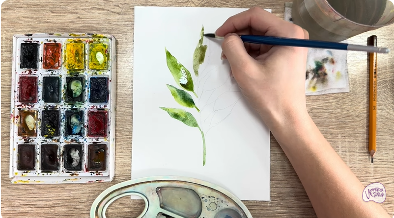 Рисуем Лавровый лист