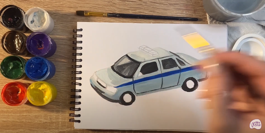 Рисуем Машина ДПС