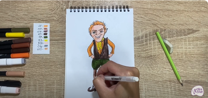 Рисуем Румпельштильцхен из "Шрека"
