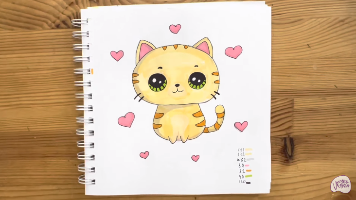 Рисуем Кавайный котик