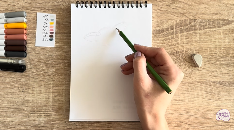 Рисуем Морис из "Мадагаскар"