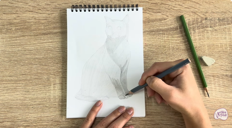 Рисуем Бурманский кот Рисуем Бурманский кот