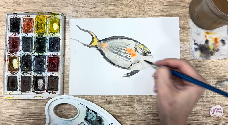 Рисуем Рыба-хирург