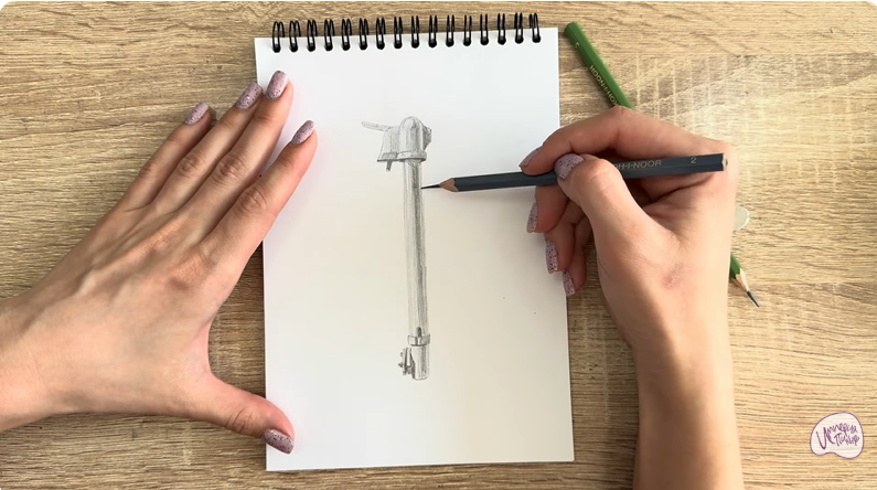 Рисуем Колонка водоразборная