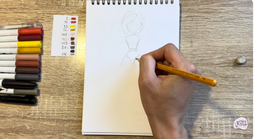 Рисуем Эластика из "Суперсемейка"