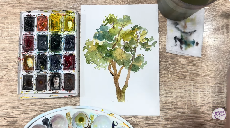 Рисуем Бархат амурский