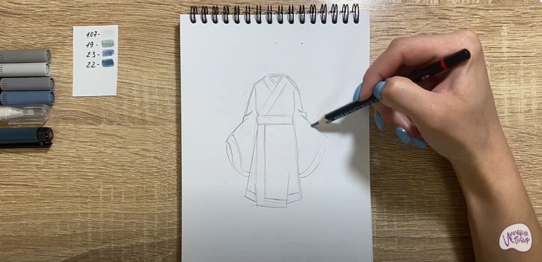 Рисуем Костюм Китая
