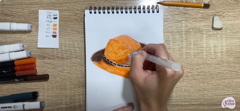 Рисуем Шляпа шерифа