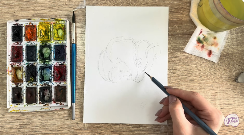 Рисуем Вешенки